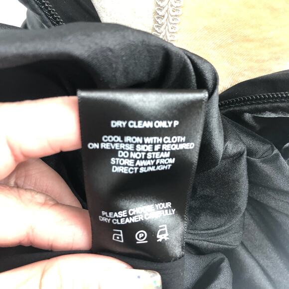 AJE Women's Daybreak Strapless Mini Dress Black Size 10 Sweetheart Neck NWT - Picture 14 of 14